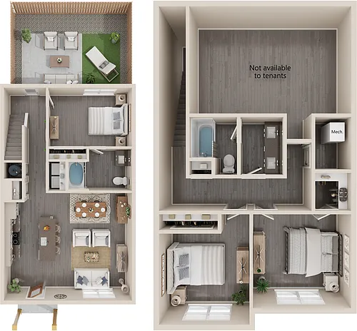 Floor plan The Oak 3x2