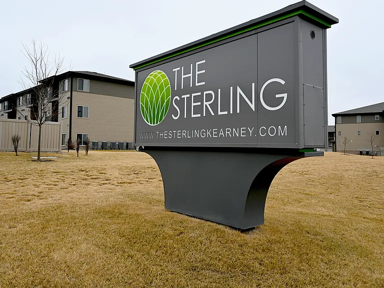 Signage for The Sterling at Kearney.