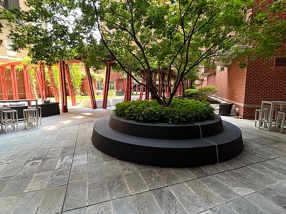 Private courtyard.