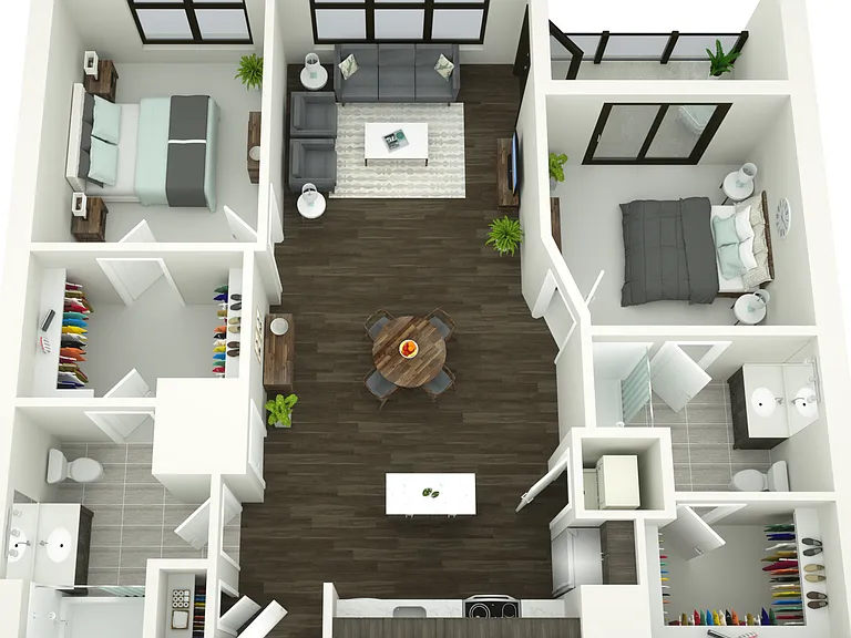 Porter Street - B4 - 2 Beds - 2 Baths - 1007 Sq. ft.