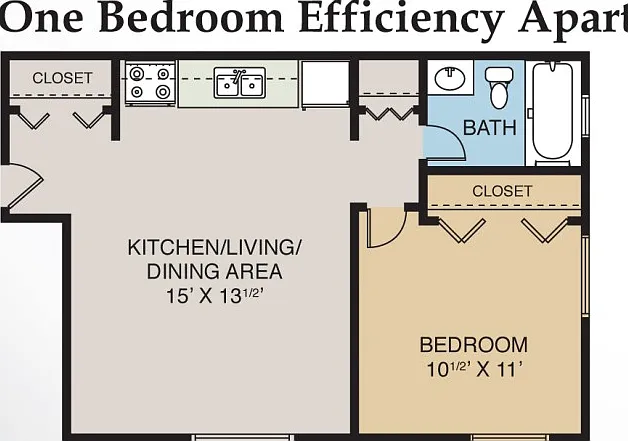 Efficiency / One Bedroom