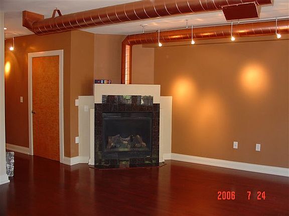 Living Room Fireplace - Unit 2F