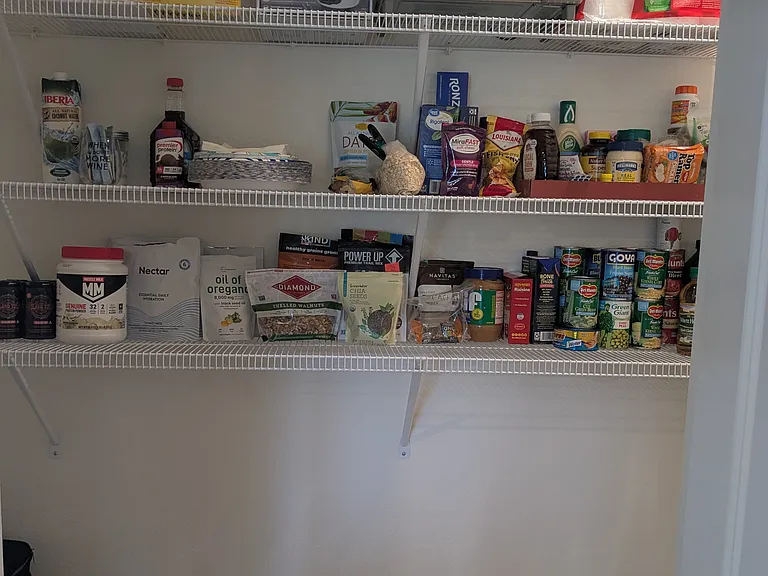 Walk-in kitchen pantry