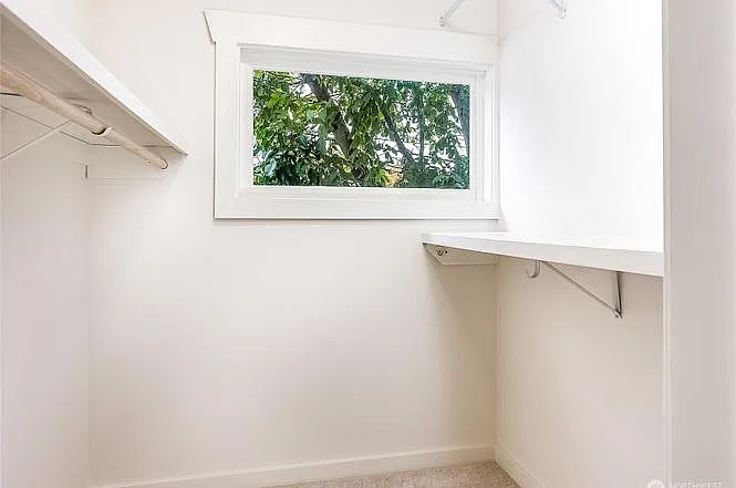 Walk-in closet in main bedroom