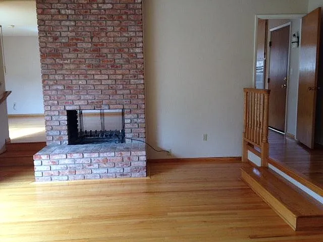 Living room fireplace