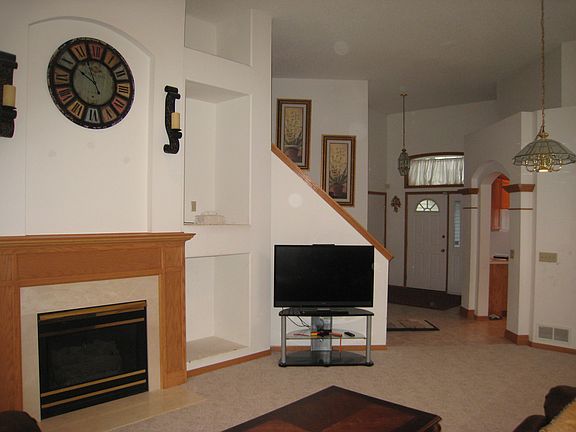 fireplace in living room
