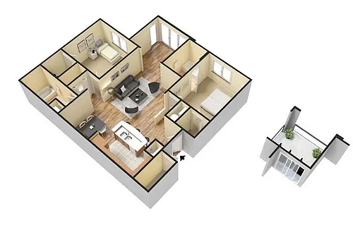 Floor plan B3R