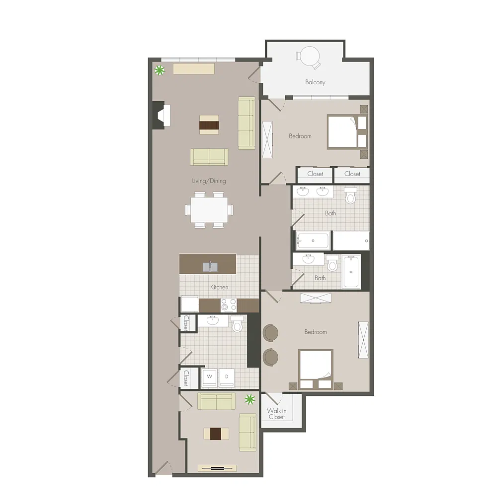 Floor plan South Tower B4