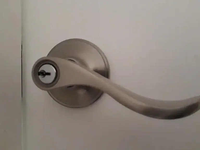 Fancy Doorknob Key Entry to room.