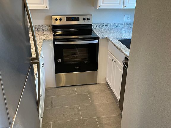 All new kitchen range and "fridge"