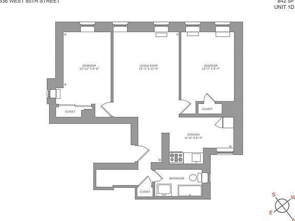 2nd image of 336 W 95th St #1D