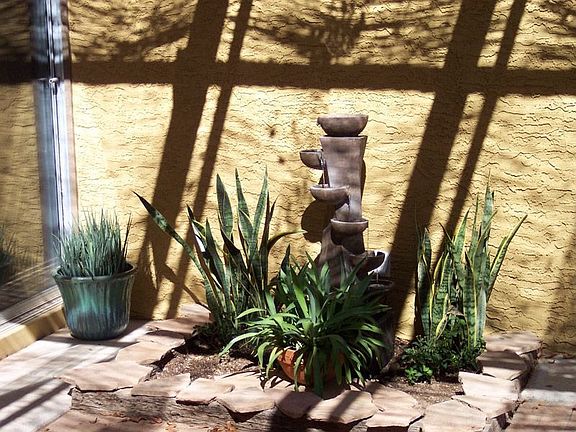 Courtyard fountain