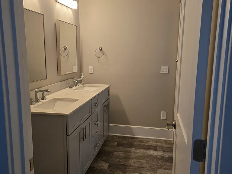 Upstairs Bathroom with Double Vanity