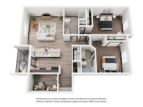 Floor plan 2X2 A