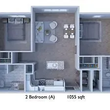 Floor plan 2 BD A
