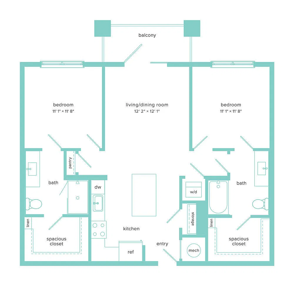 Floor plan B1 2/2