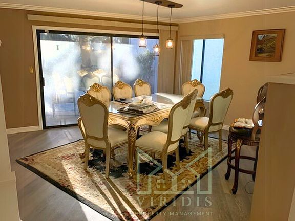 Dining Room with backyard access