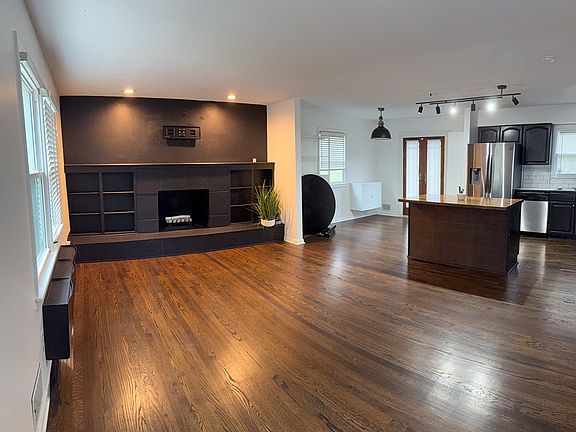 Entryway, Living Room, Kitchen.
