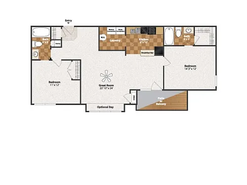 Floor plan 2BII