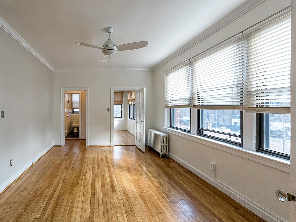 View from living room from dining room, as unit currently lo