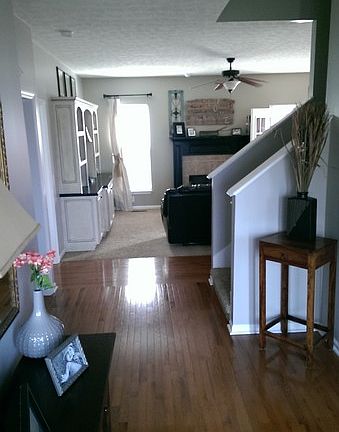 Foyer from the front door through into the living room.