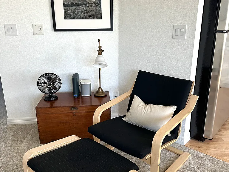 Cozy reading nook