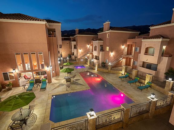 Scott Villa Pool Area at night