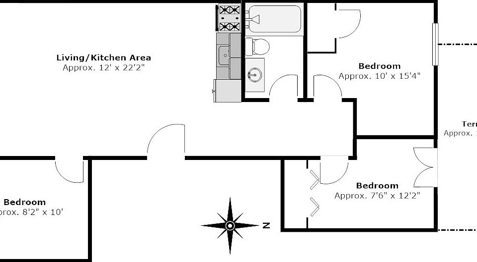 2nd image of 409 E 116th St #A
