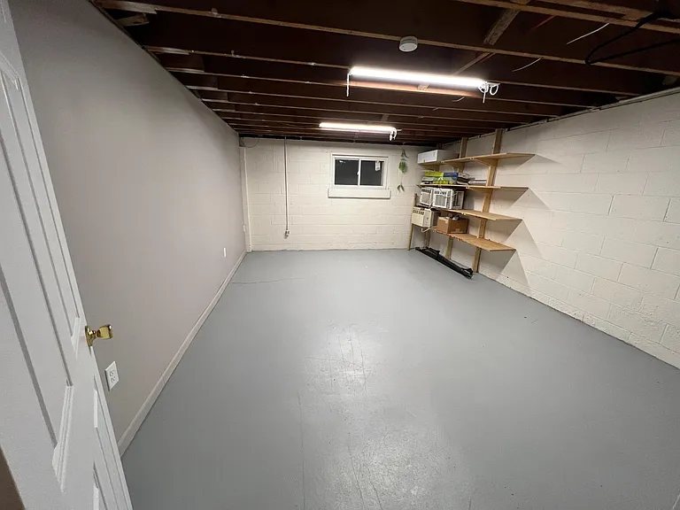Storage room in basement