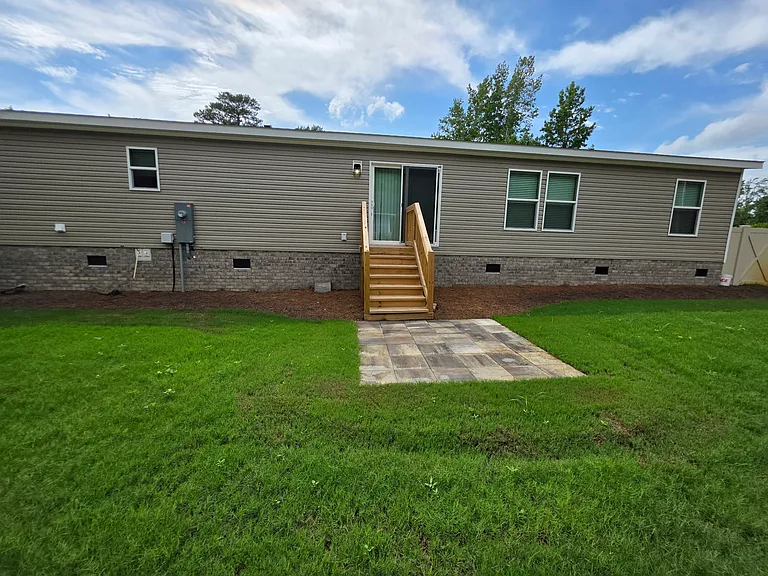 Spacious patio for grilling.