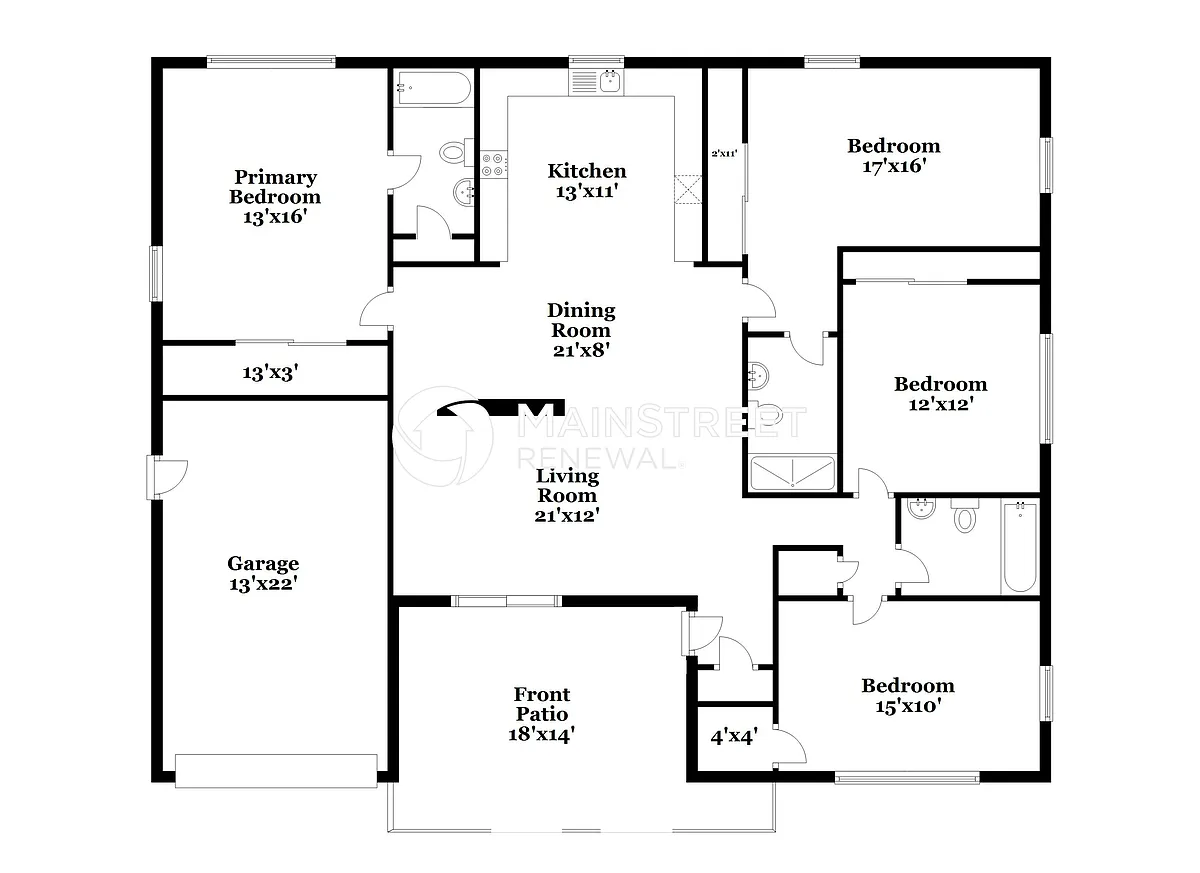 Floor Plan - 3103 Lloyd Dr