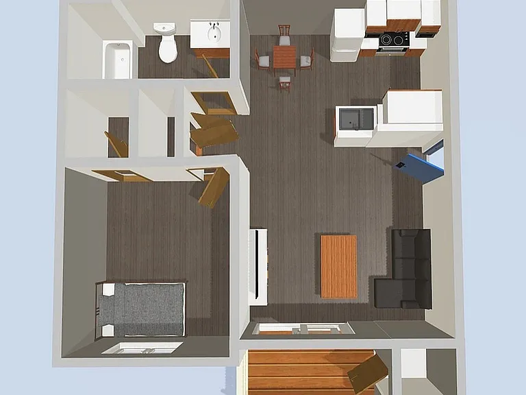 1 Bed LVP 1 Bed LVP