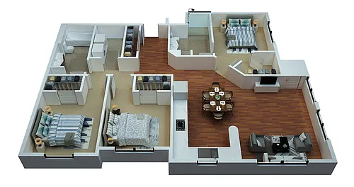 Floor plan 3 Bedroom