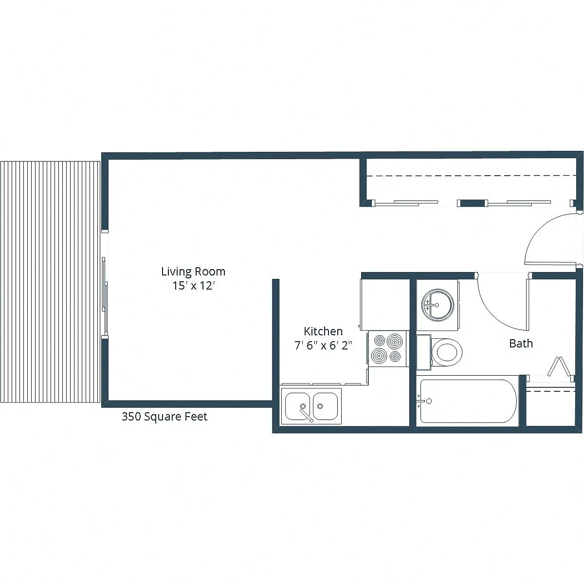 Floor plan Efficiency 01A