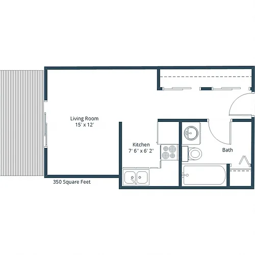 Floor plan Efficiency 01A