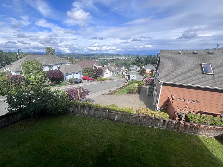 View from main floor - back yard