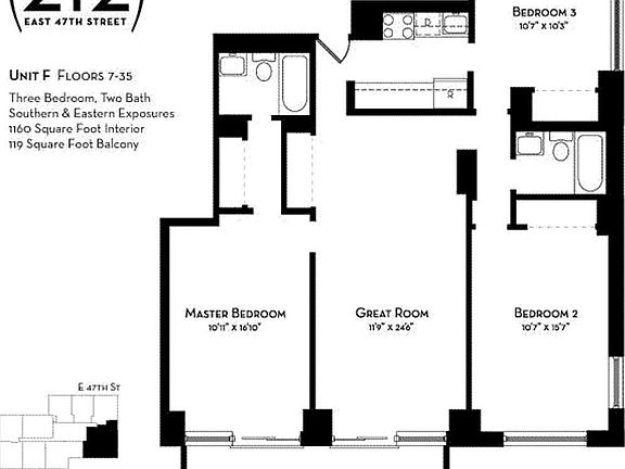 2nd image of 211 E 46th St #24F