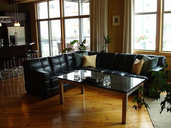 Black-out curtains turn main room into theater room!