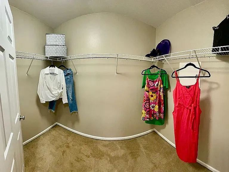 Master bedroom walk-in closet