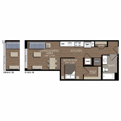 Floor plan S1B