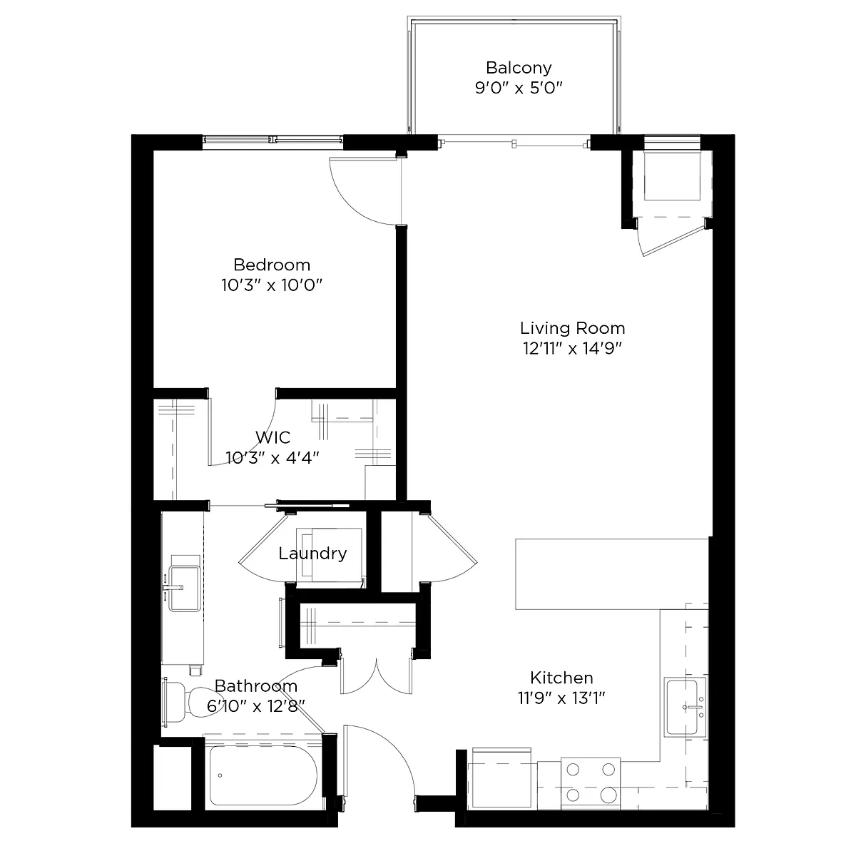 Floor plan B1-B