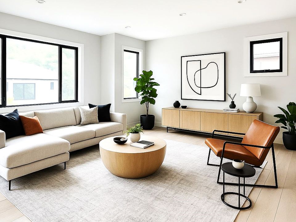 AI generated living room furnishings