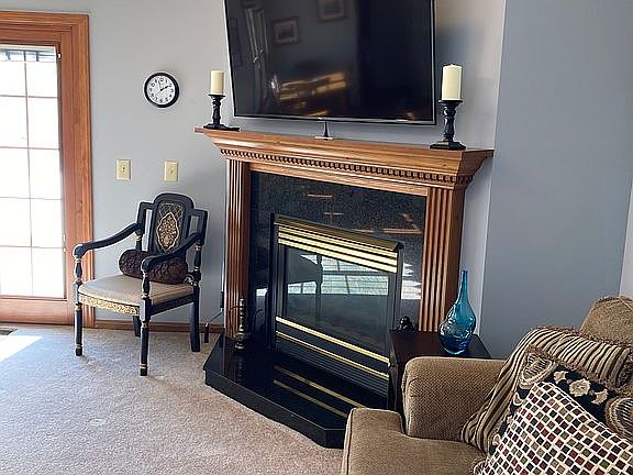 Gas Fireplace in Family Room