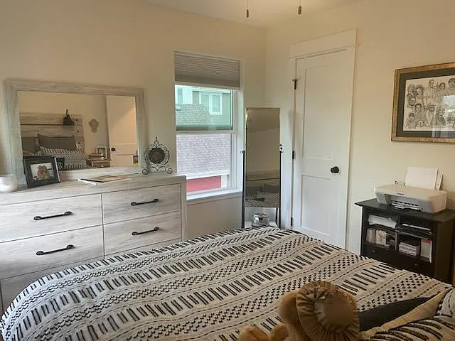 Bedroom & closet door.