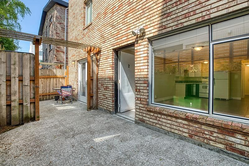Private court yard for this apartment