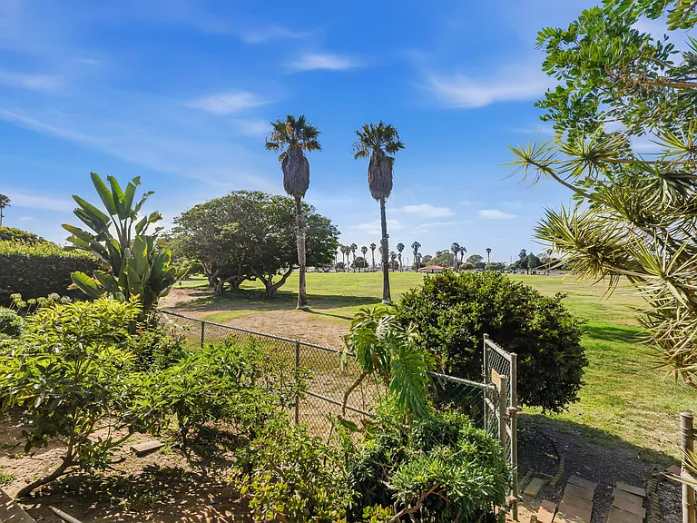Our building's back gate leads directly into Dusty Rhodes Park, which has a large dog park & puppy park inside of it