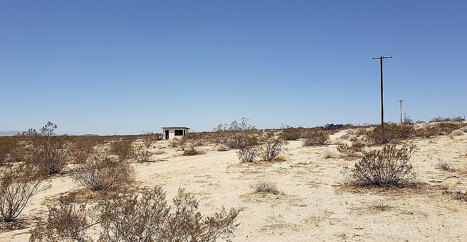 Facing West, towards cabin.