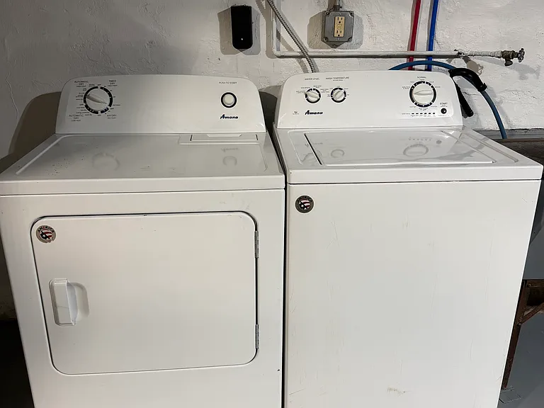 Washer and dryer included