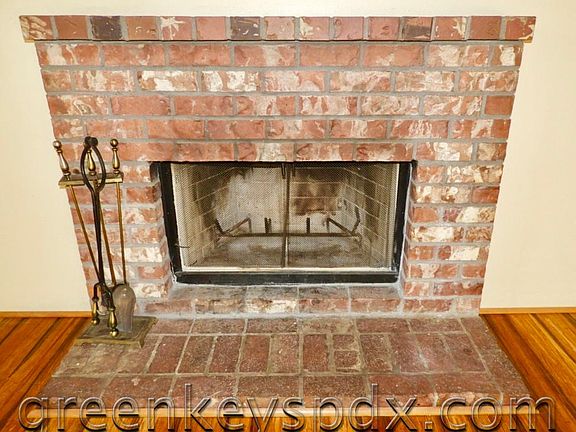 Clean and ready for a fire