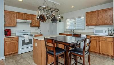 Open kitchen with island